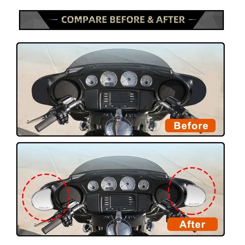 Rétroviseur pour Harley Electra Glide Ultra Limited Tri Glide 14-22, montage de carénage Batwing, ré