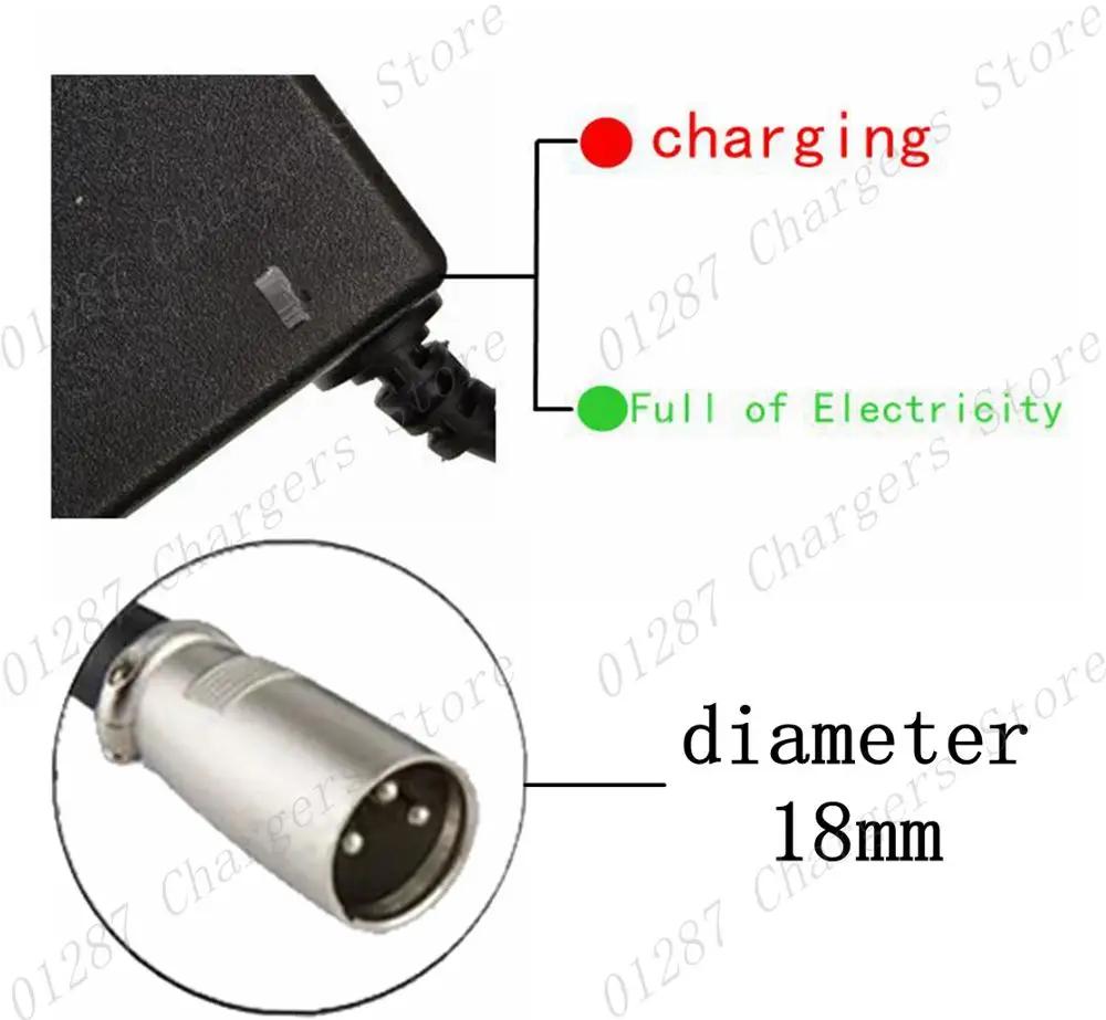 Chargeur 36V 42V 2A chargeur de batterie au lithium pour vélo électrique pour batterie au lithium 36