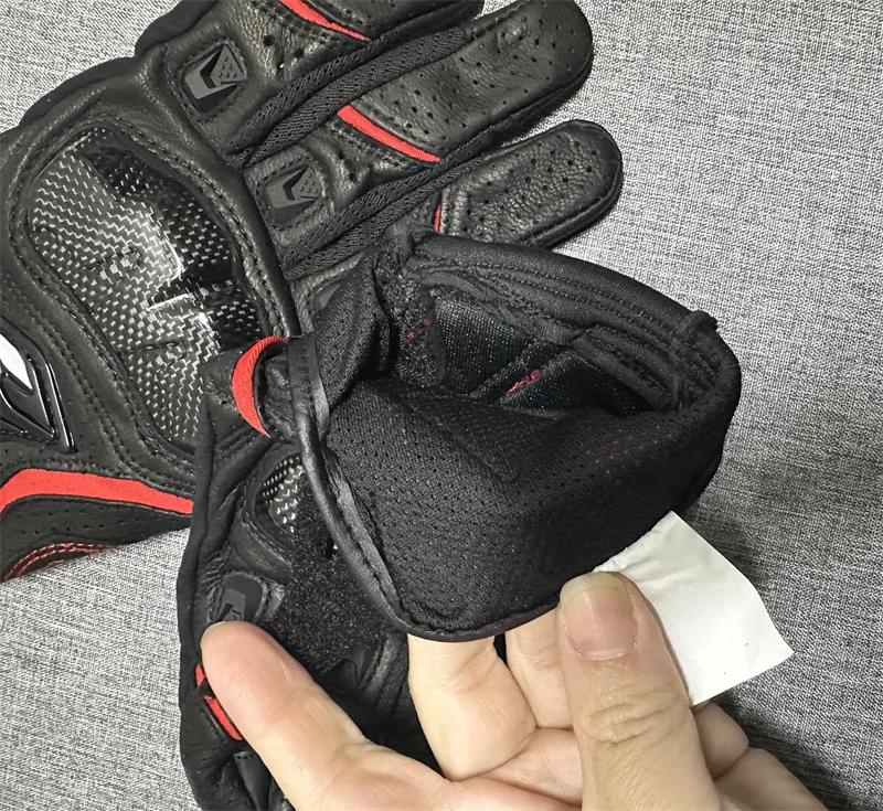 Gants de Moto en cuir véritable pour hommes, gants de course de Motocross RST390 391, printemps-auto