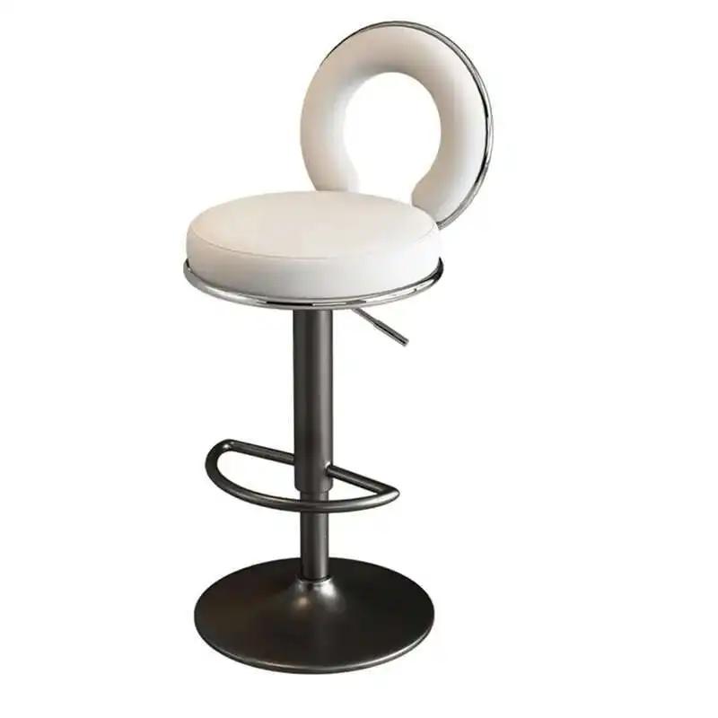 Tabouret haut nordique en métal moderne, chaises de bar de luxe, meubles de restaurant, salon
