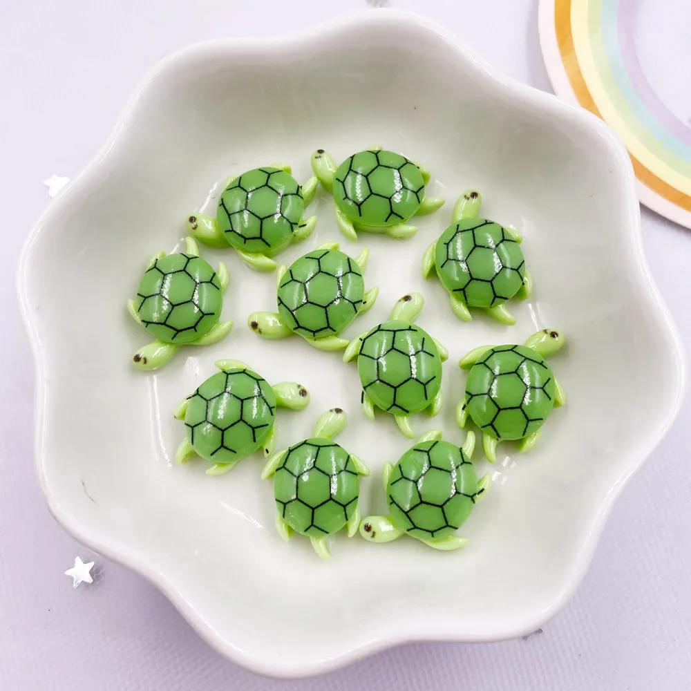 30 pièces résine colorée Mini tortues crabes poisson étoile de mer hippocampe algues organisme marin