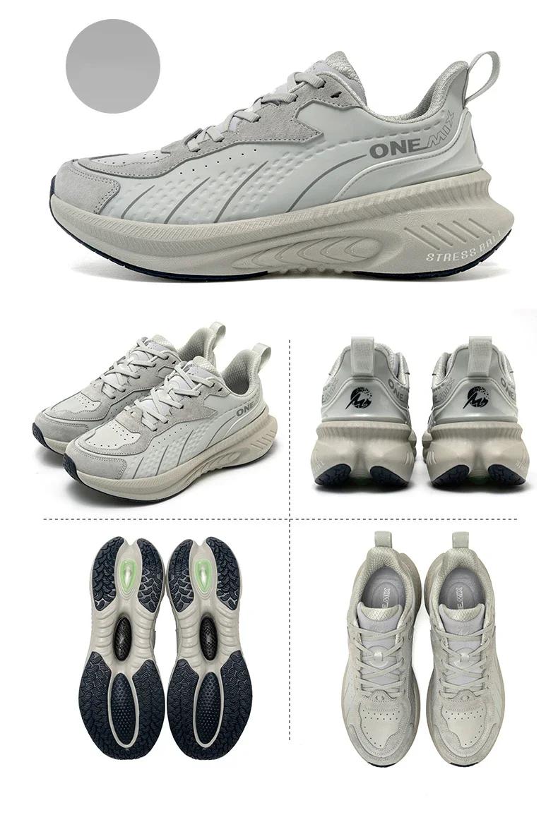 ONEMIX chaussures de course d'hiver pour hommes chaussures de Sport chaudes en cuir résistant à l'us