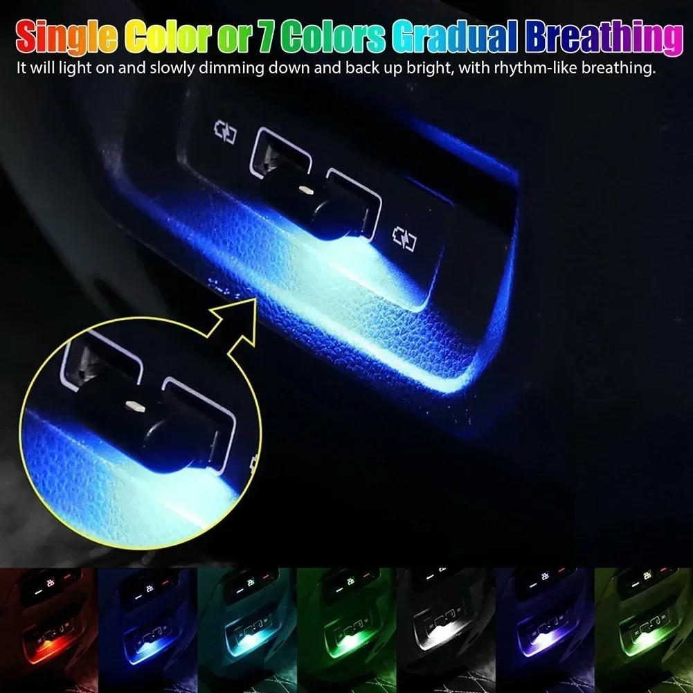 Lampe d'ambiance USB LED 1x USB RGB LED lumière intérieure de voiture touche tactile atmosphère néon