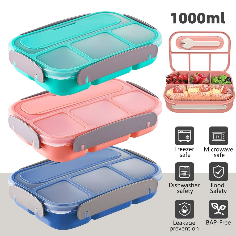 Boîte à lunch portable pour étudiants, 1 couche, peut être métropolitaine au micro-ondes, étanche, p