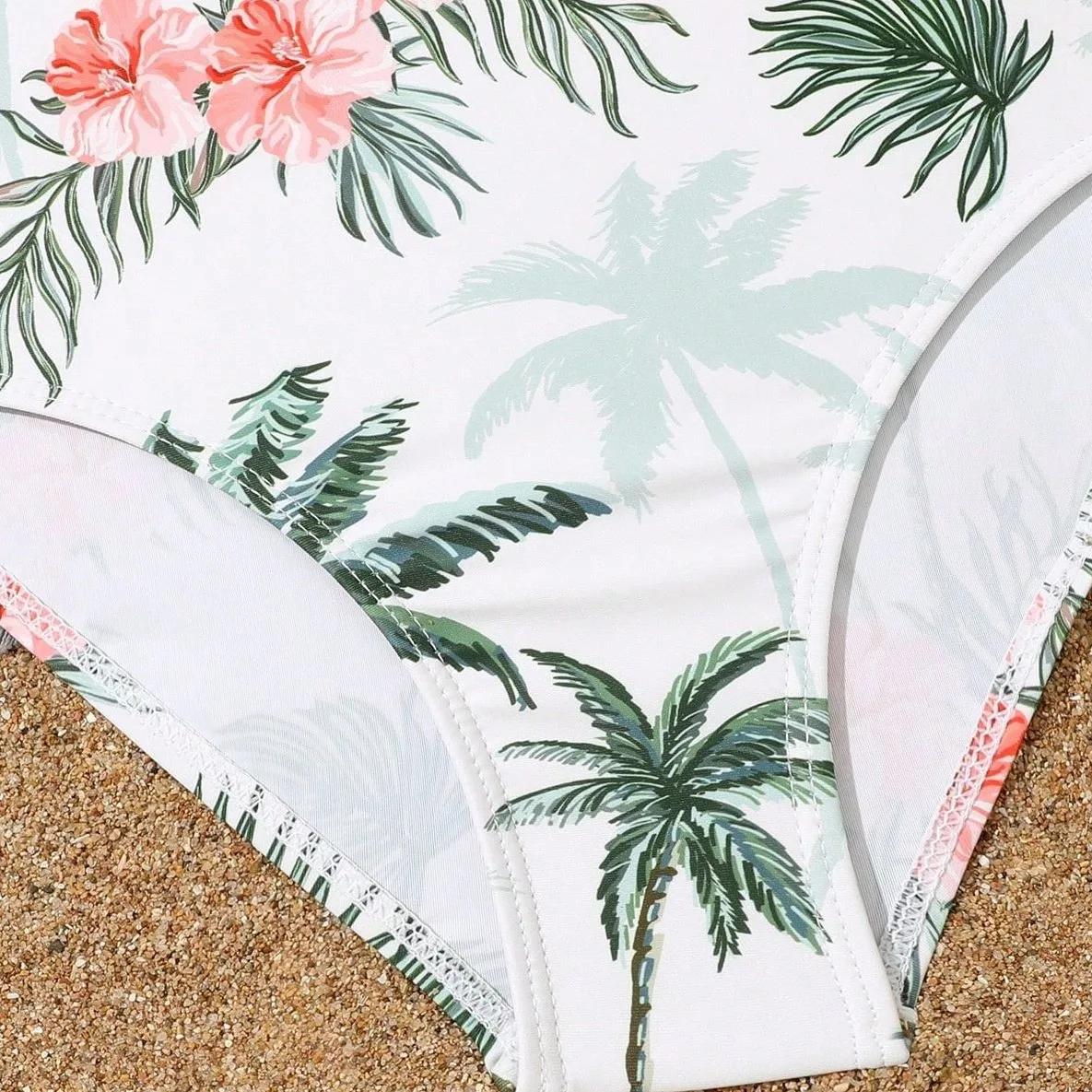 Maillot de bain une pièce imprimé à volants pour filles 2026 – Tenue de bain pour enfants, maillot d