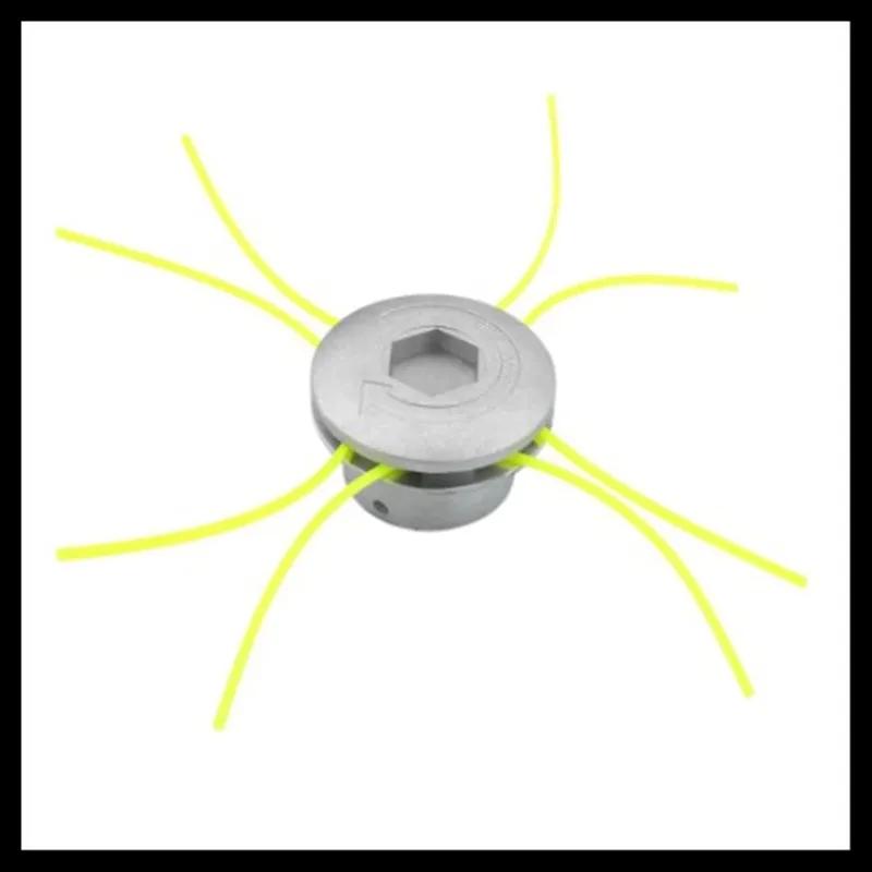 Tête de coupe gazon universelle en aluminium avec 4 lignes tête de débroussailleuse fil tête de lign