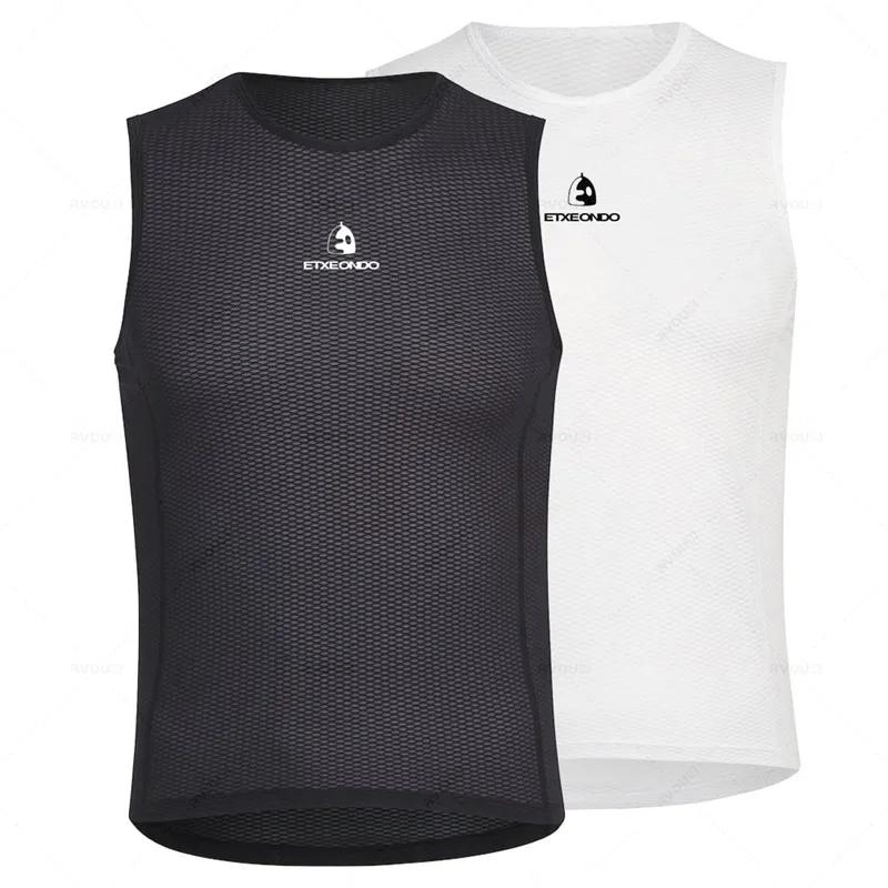 Équipe Etxeondo été hommes respirant cyclisme gilet sport descente maillots vélo court maille super 