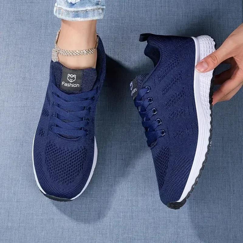Chaussures de course femmes baskets respirantes luxe - Sport mode été léger basket-ball tennis