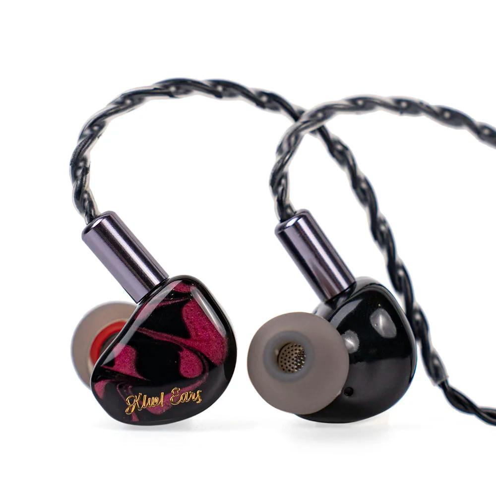 Linsoul Kiwi Ears Cadenza 10 mm Beryllium Dynamic Driver IEM Câble en cuivre tressé à 4 cœurs avec u