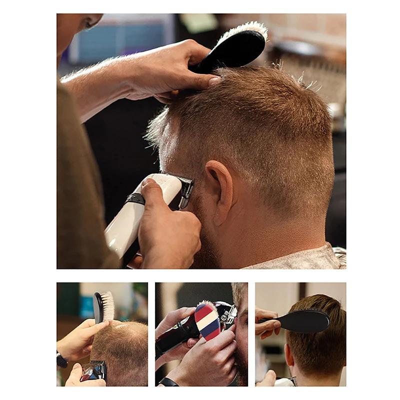 Matériau des poils de sanglier, brosse à barbe à double usage, ensemble de rasage, salon de coiffure