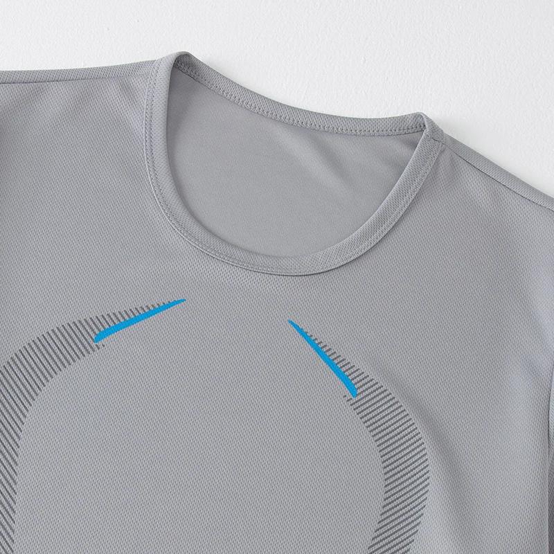 Combinaison de sport en maille respirante à séchage rapide pour hommes, 2 pièces, ample, grande tail