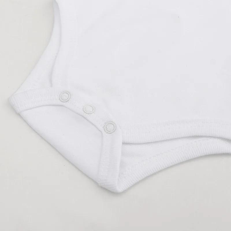 Body à manches longues pour bébé, 3/8 pièces/lot, 100% coton, blanc uni, barboteuse pour nouveau-né,