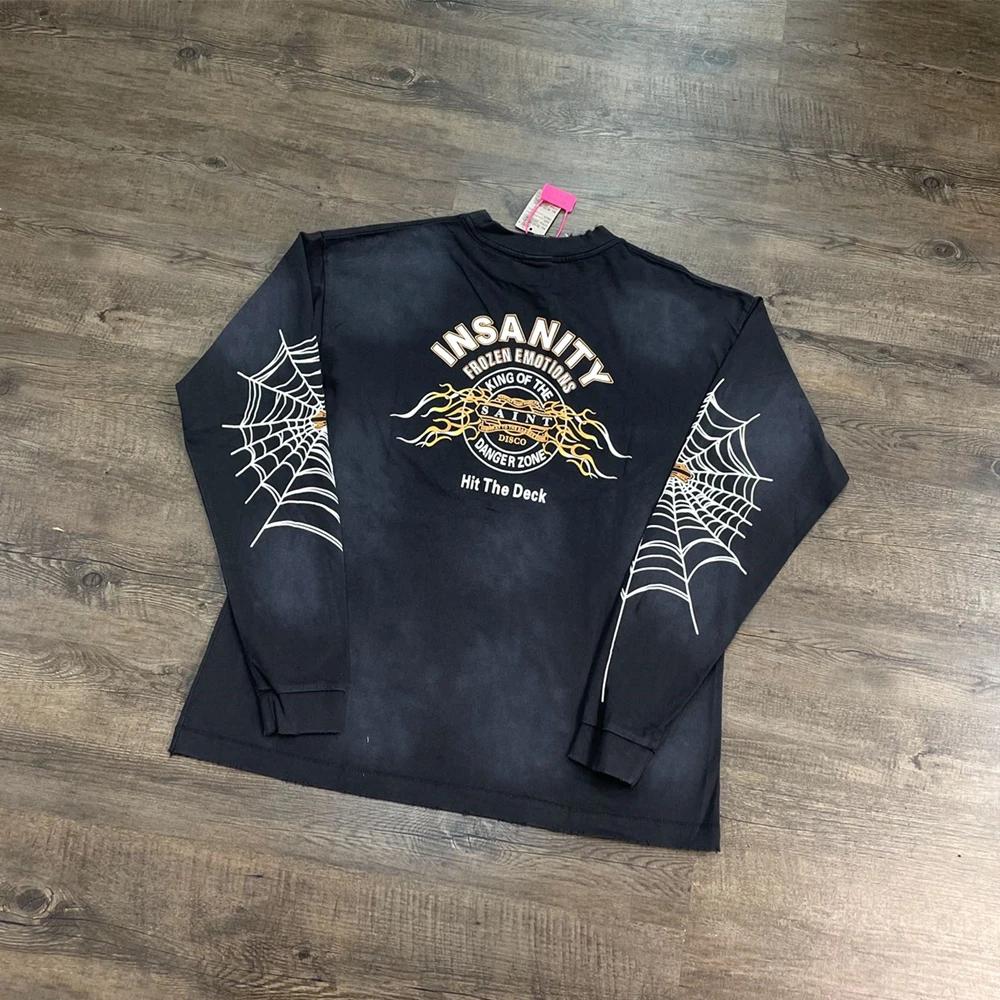 Yao mode SAINT OF MICHAEL rétro 100% coton marque de luxe surdimensionné hauts amples t-shirt décont