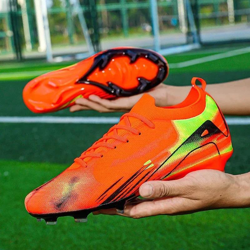 Nouveaux hommes bottes de Football crampons Football en plein air FG ultraléger Match chaussures de 