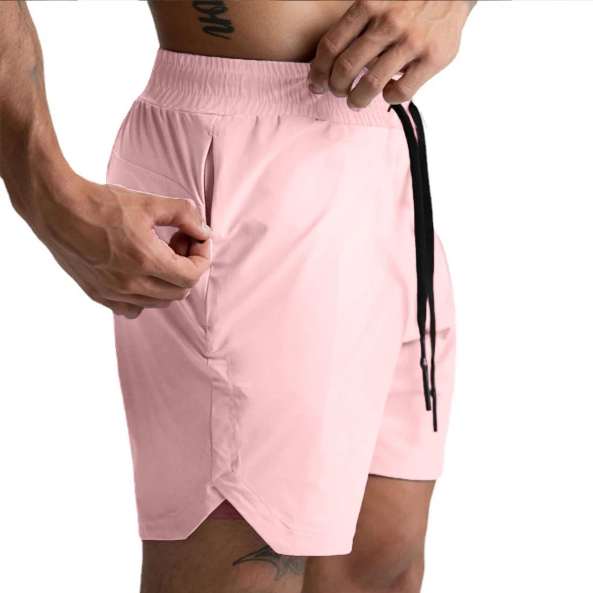 Short pour Homme Tissé à une Couche, vaccage Rapide, Solide, Course à Pied, Fitness, dehors, Décontr