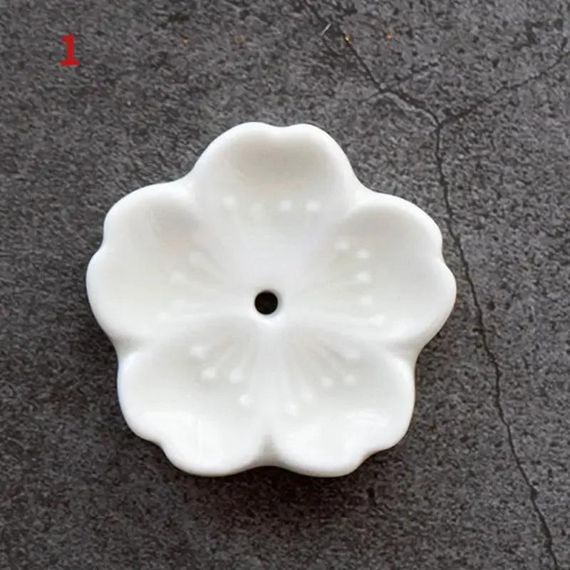 Brûleur d'encens en fleurs de cerisier, décoration de maison en céramique, porte-bâton, encensoir d'