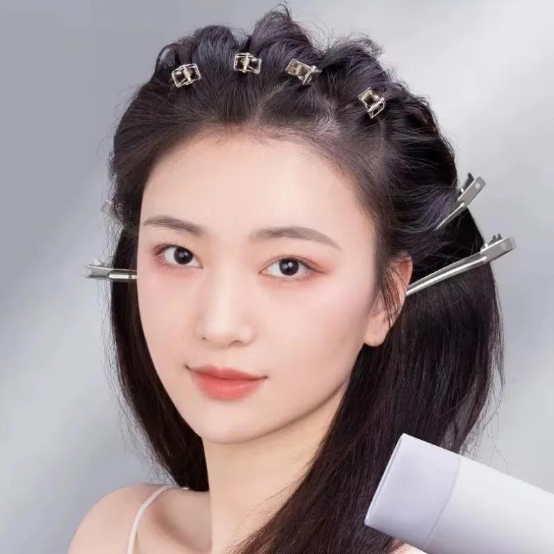Pinces à cheveux Barrettes en métal, 5/10 pièces, pinces de sectionnement pour coiffure, barbier, co