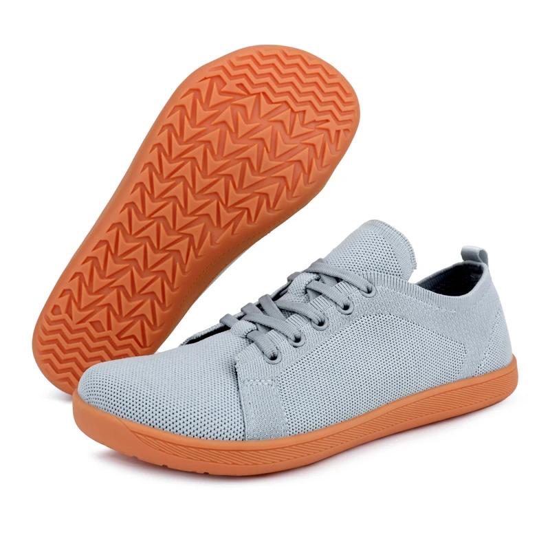 Chaussures pieds nus à bout large pour hommes et femmes, baskets de marche minimalistes | Semelle
