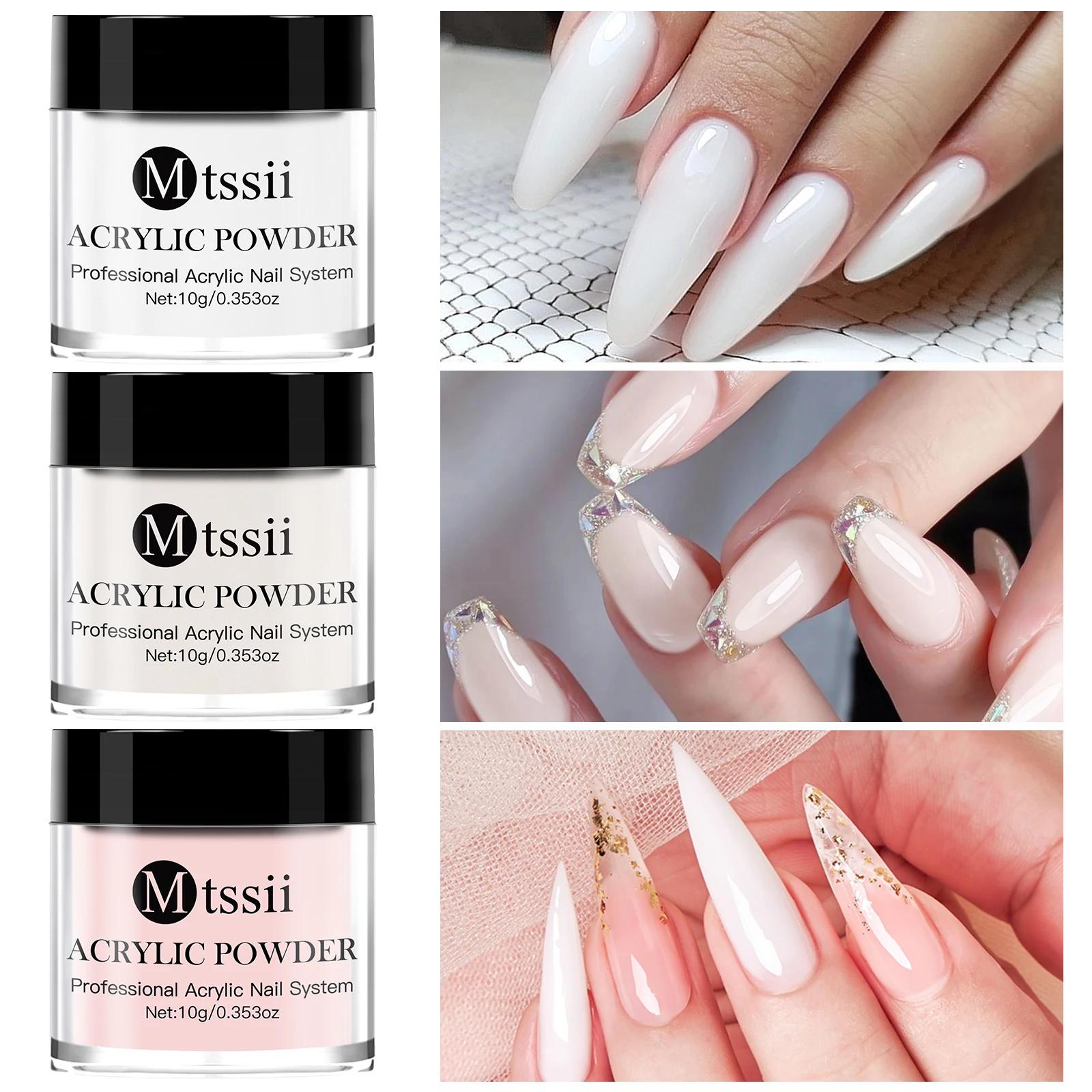 Ensemble de système d'ongles en poudre acrylique, rose nu, ensemble de liquide monomère pour Extensi