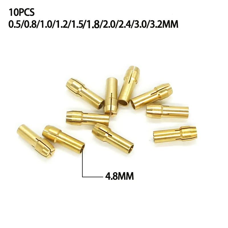 Mini perceuse à pince en laiton pour moteur électrique, adaptateur de mandrin, adaptateur de foret s