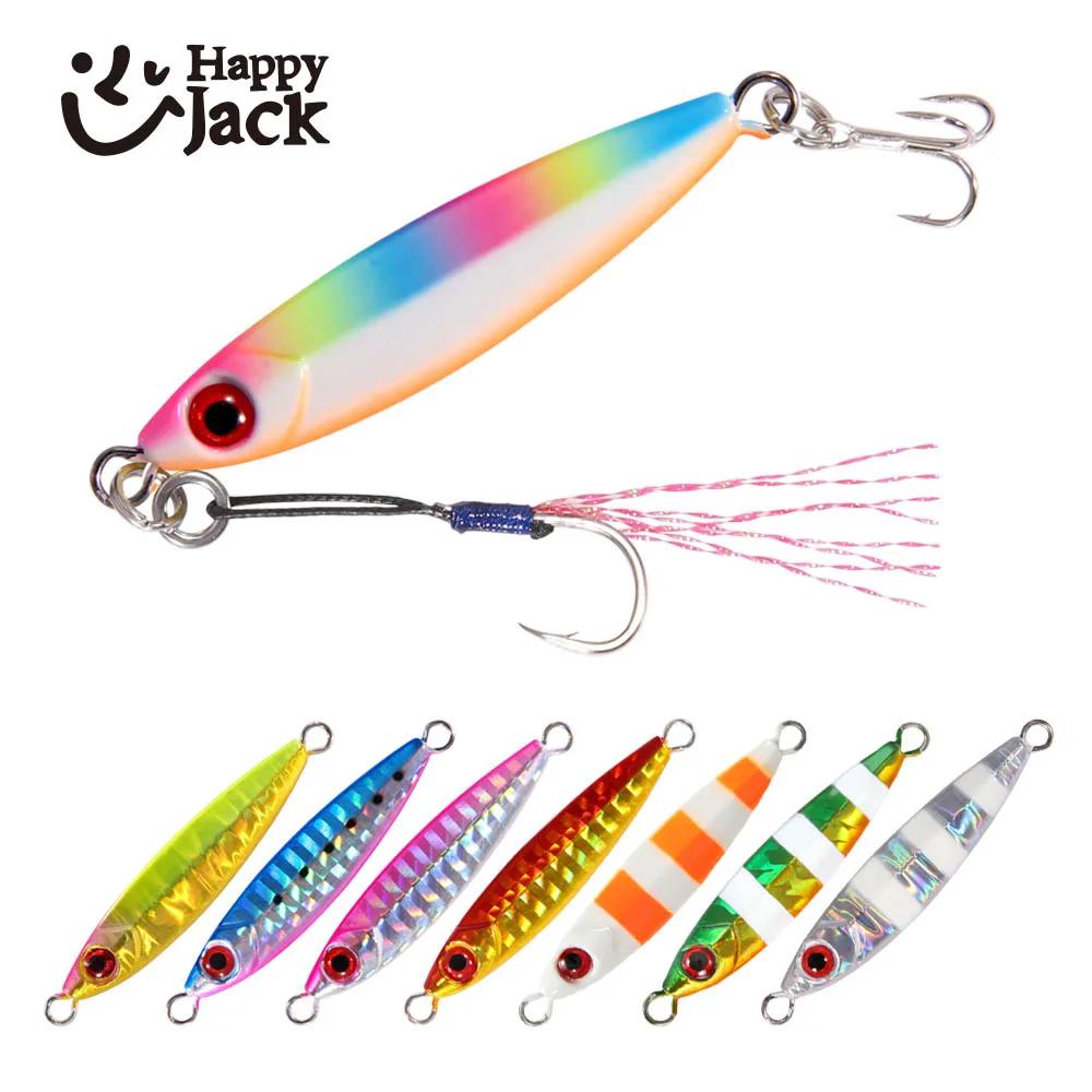 Happyjack Micro gabarits de pêche gabarit en métal pêche 3 5 7 10 15 20 30G Micro fonte rivage coulé