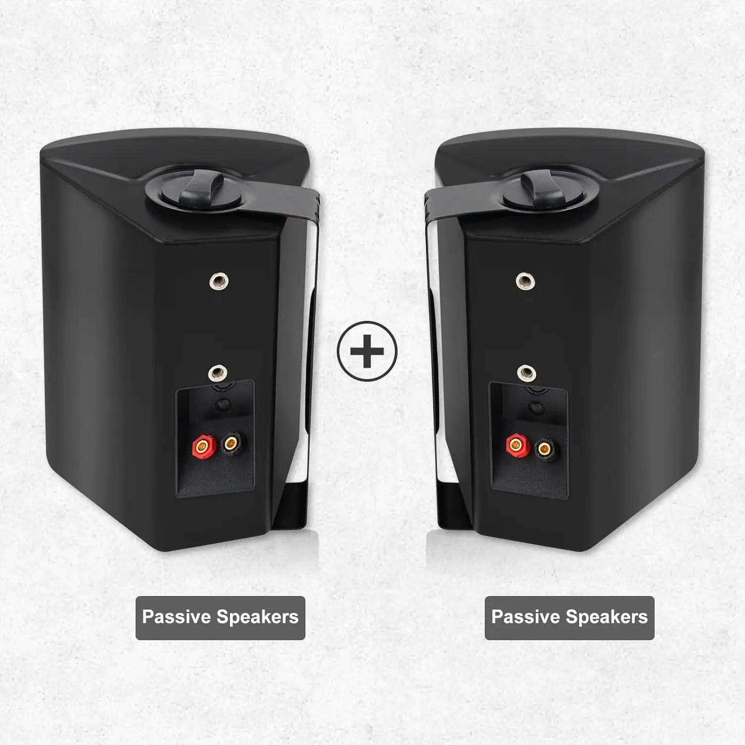 Herdio – haut-parleurs d'extérieur passifs filaires de 5.25 pouces, 300W, pour terrasse, système de 