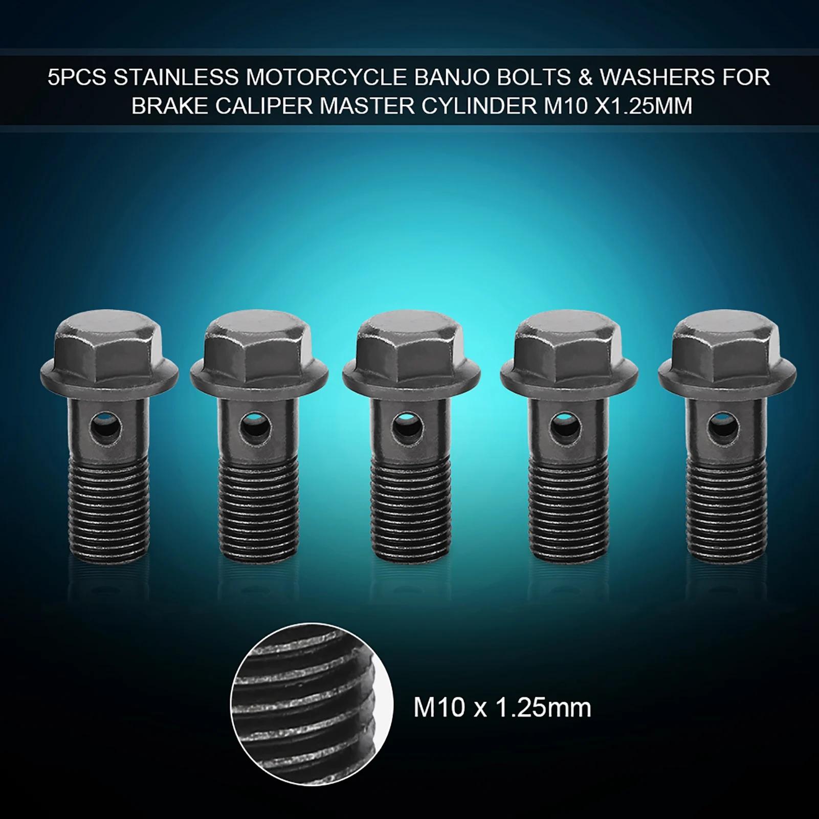 Boulon de banjo de frein universel en acier inoxydable pour moto, scooter tout-terrain RL, étriers à