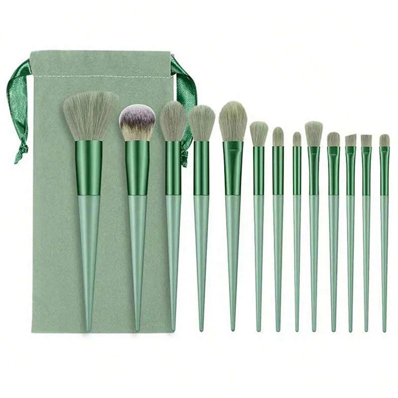 13 pièces ensemble de pinceaux de maquillage ombre à paupières fond de teint femmes brosse cosmétiqu