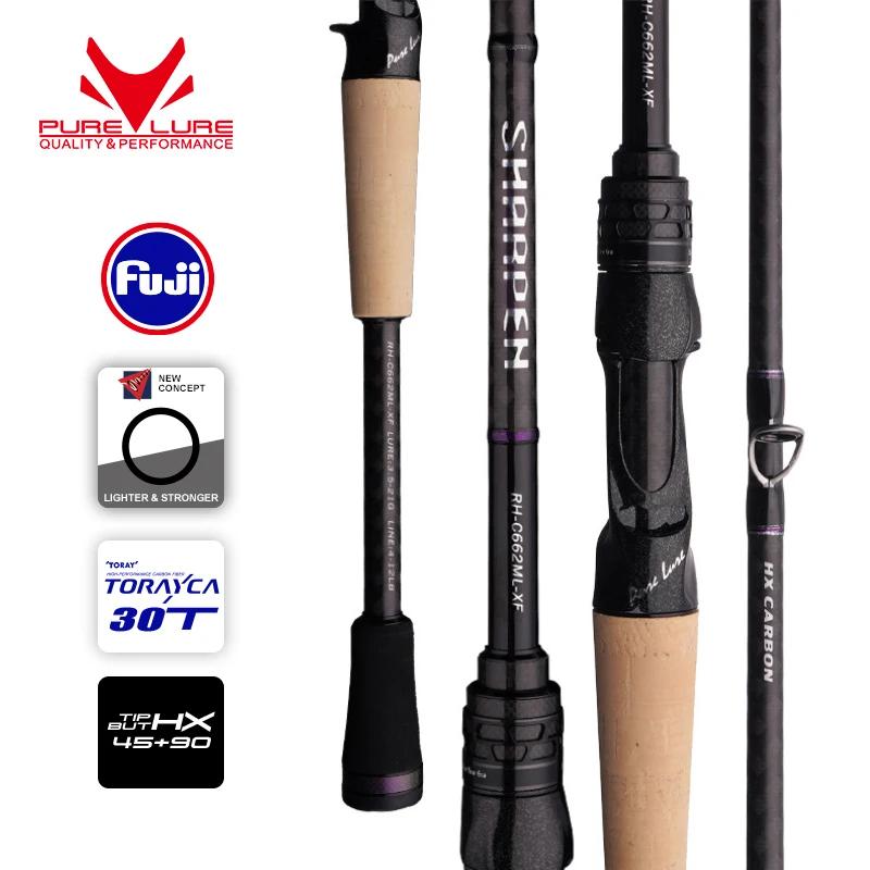 PURELURE SHARPEN leurre souple longue filature et coulée XF/MF tiges d'action composants FUJI canne 