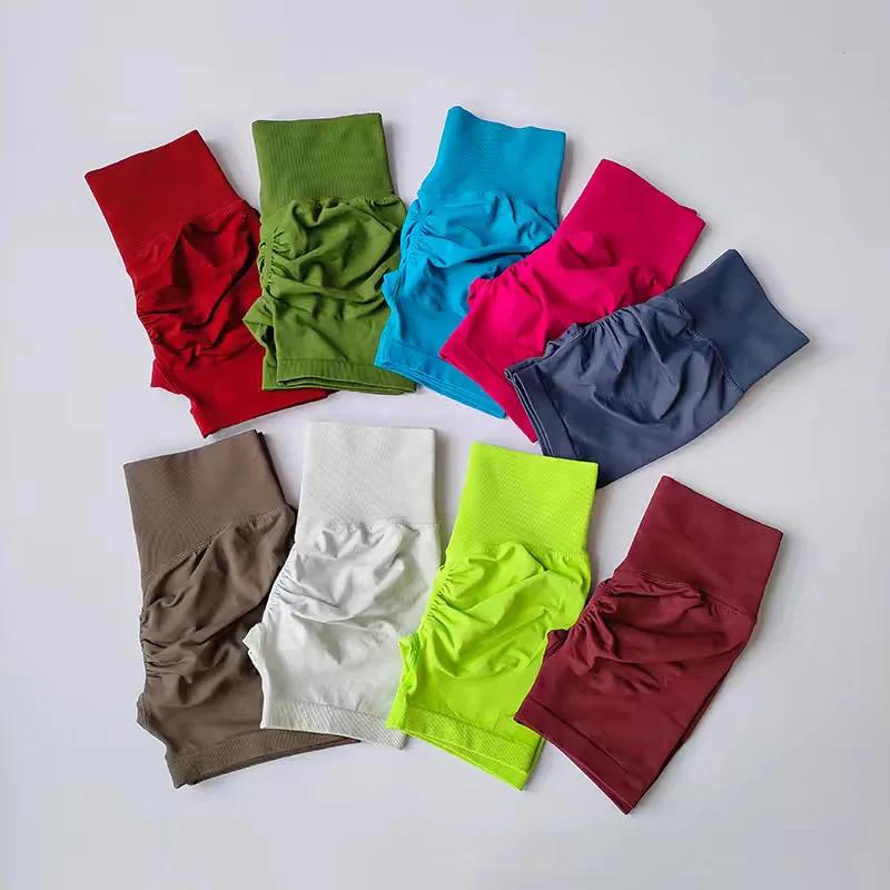 Shorts de sport taille haute effet galbant, compression abdominale, amincissant, séchage rapide, pou
