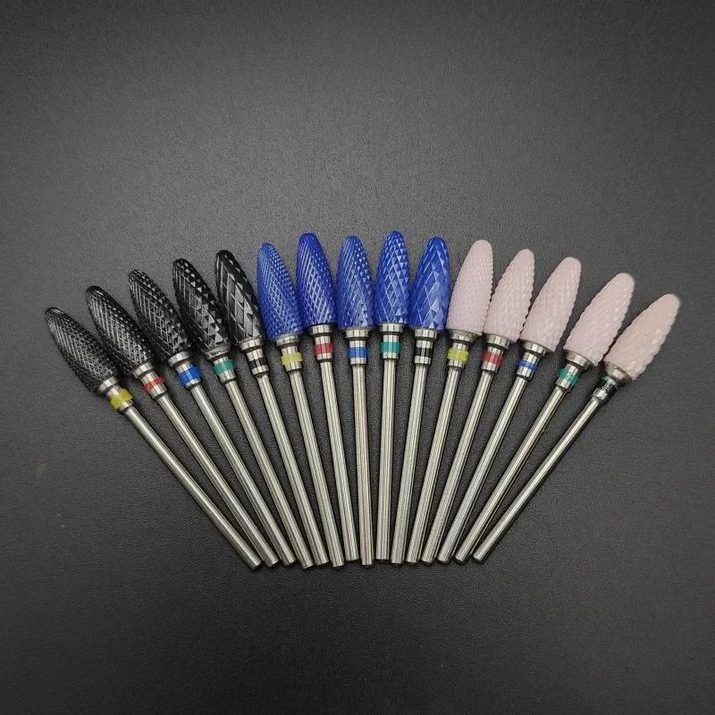 Foret à ongles en carbure de céramique, fraise rotative, fraise, perceuse électrique pour outils de 