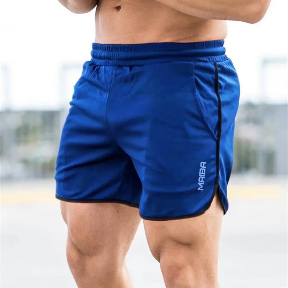 Short de sport respirant pour hommes, pantalon court de course, de Fitness, à séchage rapide, Slim, 