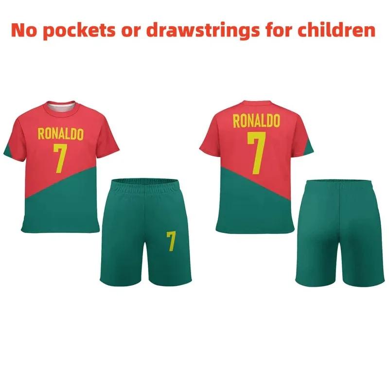 Ensemble de sport été 2026 AI pour jeunes et enfants, veste de football à séchage rapide et short à 