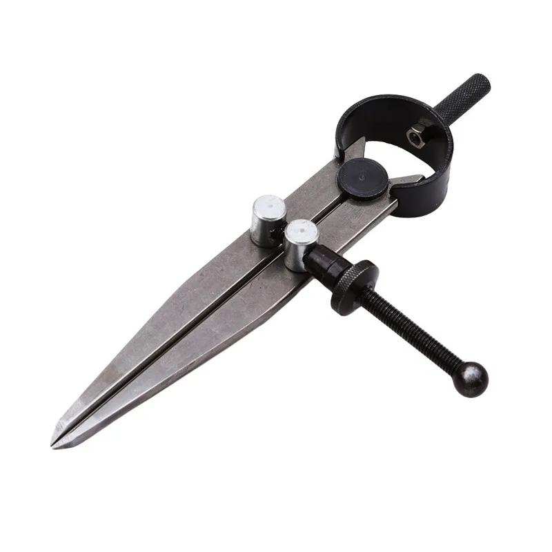 Boussole en cuir réglable verrouillable en acier au carbone diviseur aile Creaser bricolage maroquin