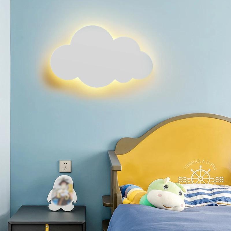 Nouveau Chambre de bébé nuage applique chambre lit salon salle à manger grenier créatif chaud décora