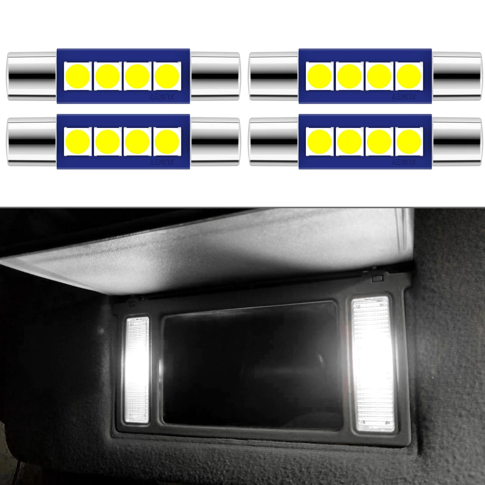 Ampoule LED feston 4x28mm 29mm 6614F, blanche, Super brillante, 6612F 6641, 6000k, pour miroir de va