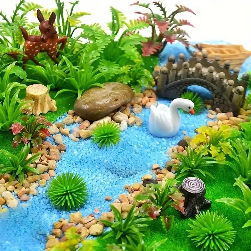 Arbres mixtes miniatures, 45 pièces, maquettes, plantes pour train, chemins de fer, paysage, archite