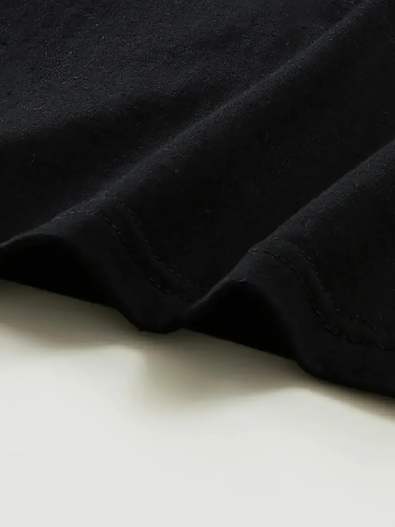 T-shirt à manches courtes imprimé ours Simple, Style décontracté et polyvalent, adapté aux vêtements