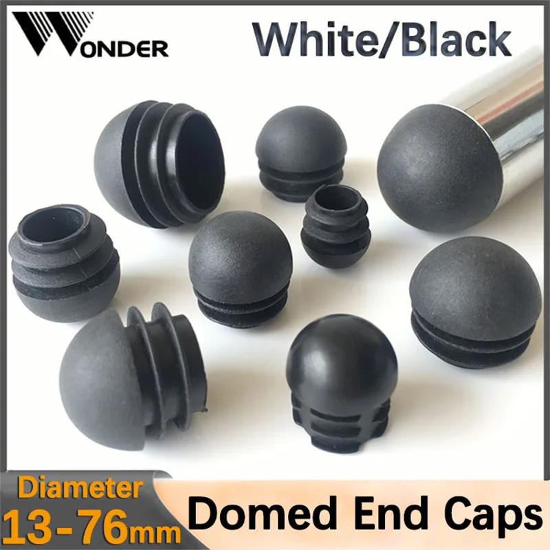 Tube de prise de tuyau rond en plastique, embouts bombés, non ald, pied de chaise, couvercle anti-po