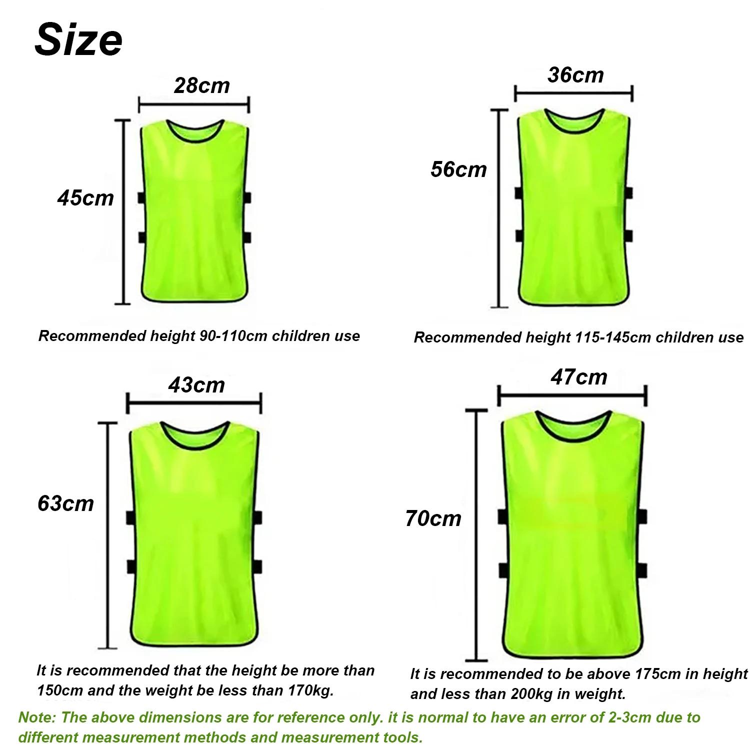 6 pièces Pinnies de Football maillots de l'équipe de Football à séchage rapide sport équipe de Footb