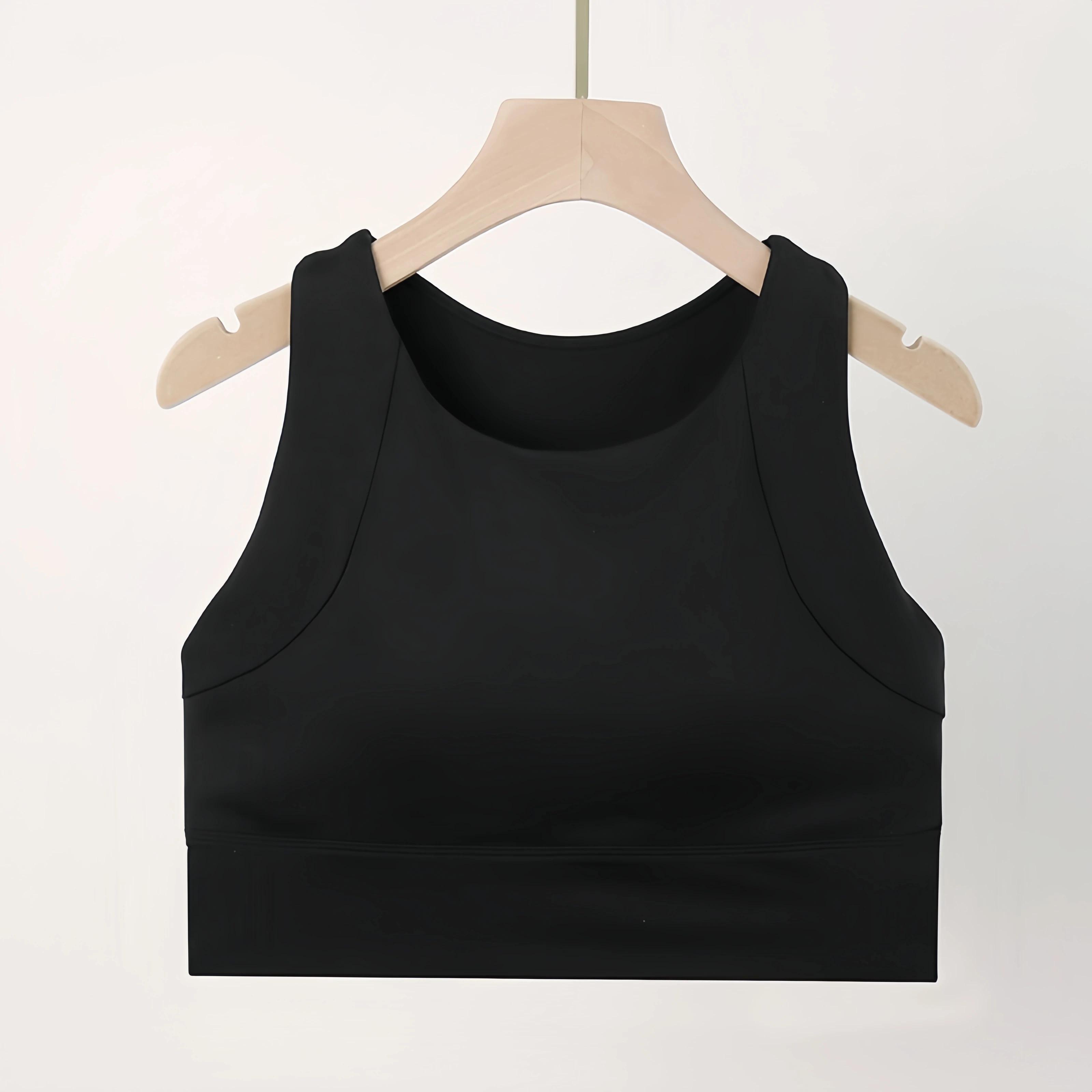 Hauts courts de sport Anti-choc pour femmes, haute résistance, coussinets intégrés, gilet de Yoga, F