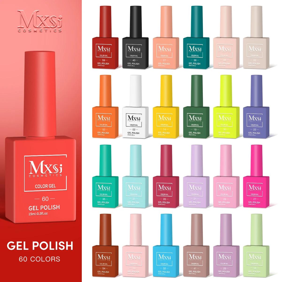 Mxsi couleur 15ml Gel à ongles fournitures professionnelles pas définir Soak Off UV vernis Gel longu