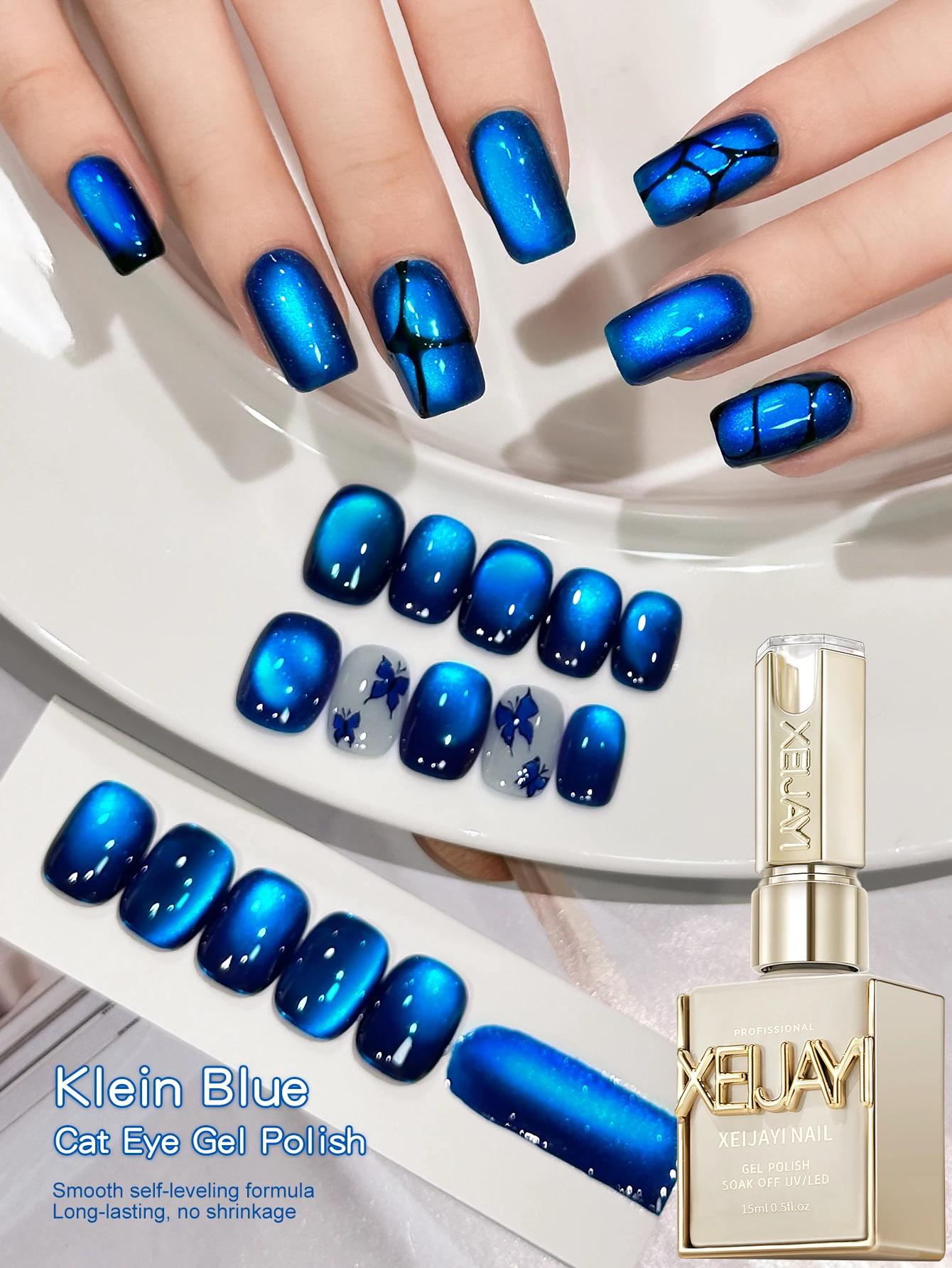 Vernis à ongles Gel œil de chat glace pilée poire de neige 15ml, Gel UV/LED brillant sans bulles à s