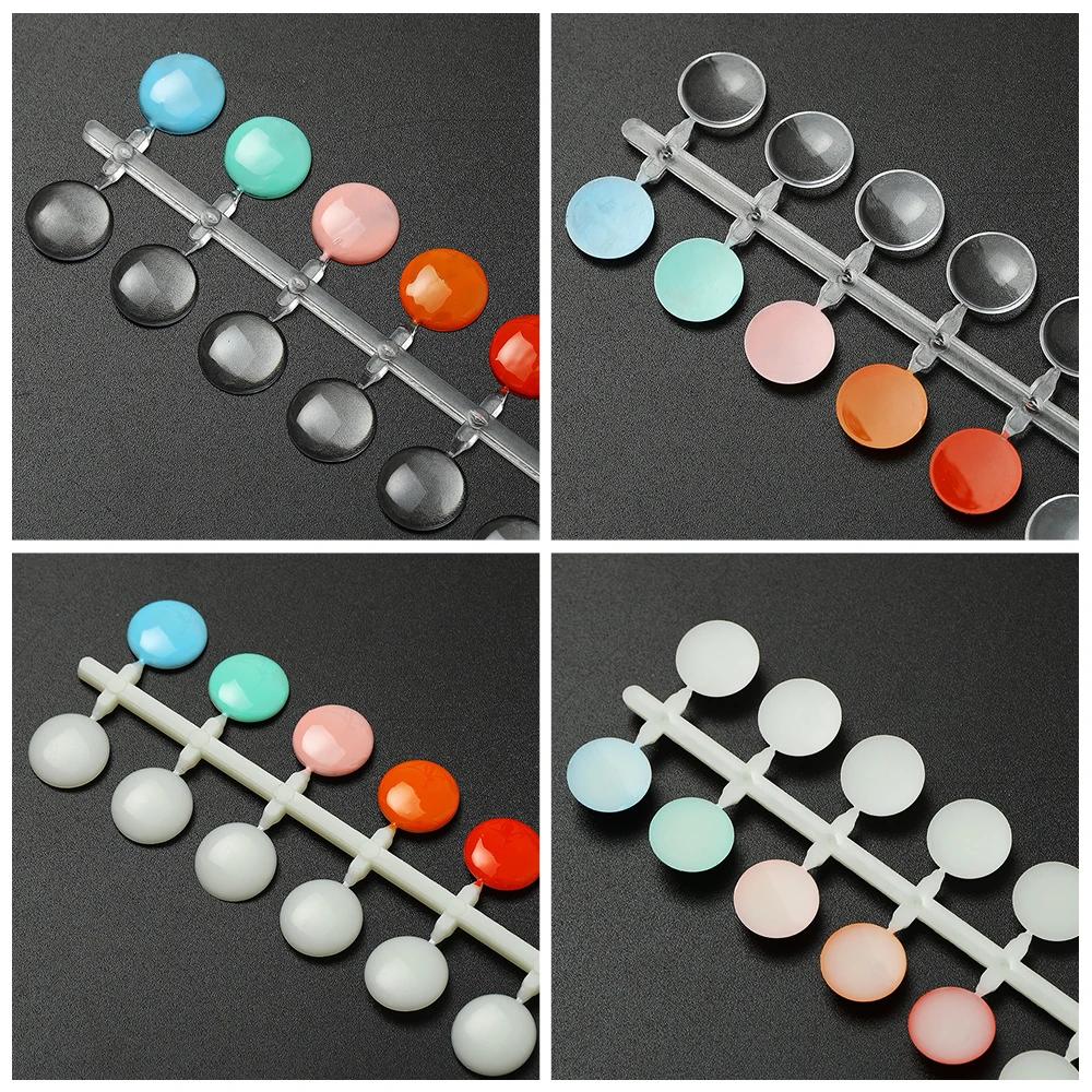 TP 120 pièces Table d'affichage de vernis à ongles avec autocollants carte de couleur à pois panneau