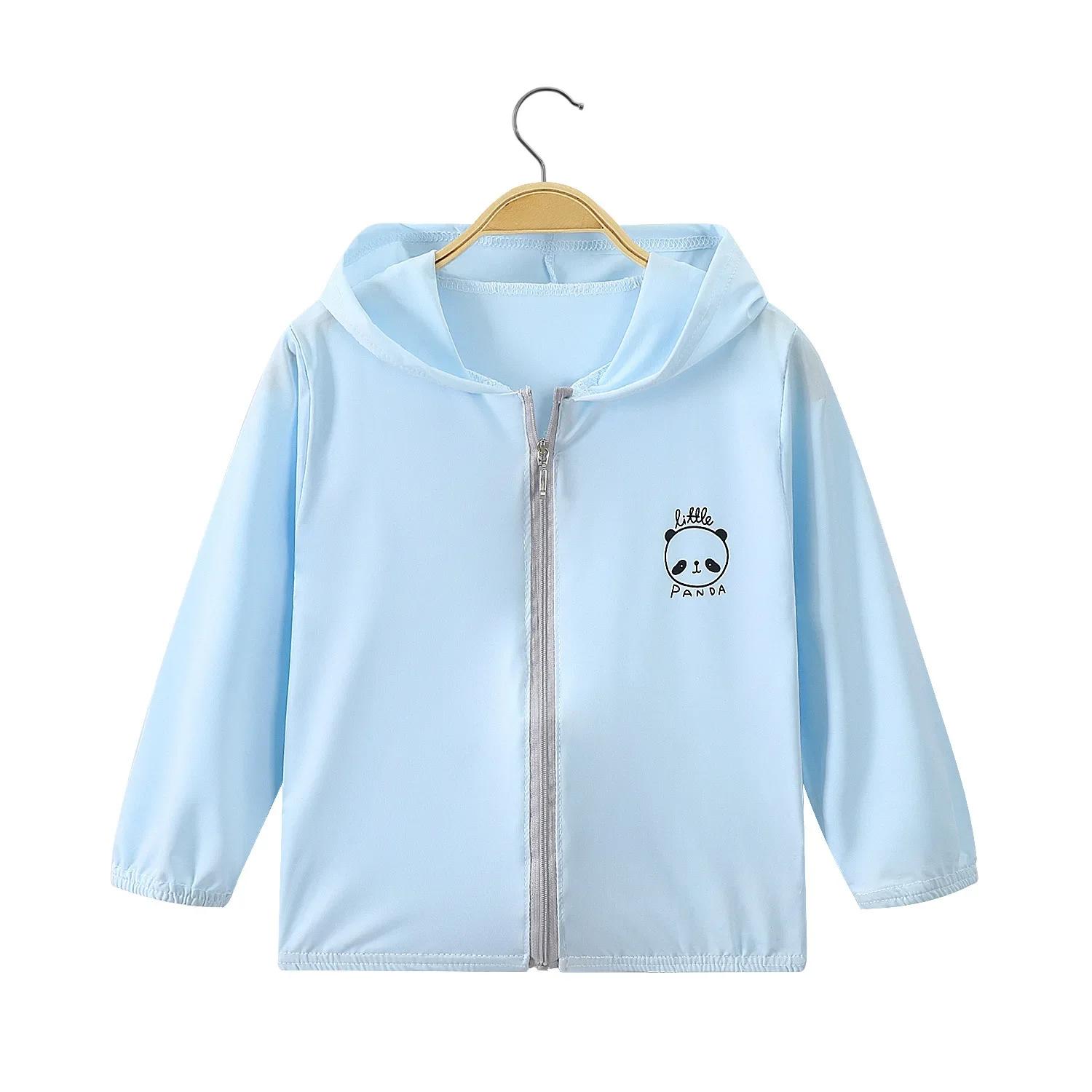Vêtements d'été pour garçons et filles, Protection solaire UV, veste fine à capuche pour enfants, ch