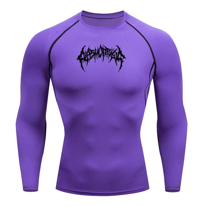 Hommes course Compression T-shirt manches longues Sport t-shirts Gym Fitness sweat mâle Jogging surv