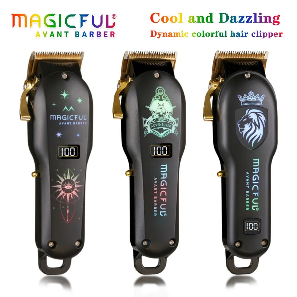 MAGICFUL nouvelle tondeuse à cheveux professionnelle tondeuse électrique Rechargeable pour hommes ba