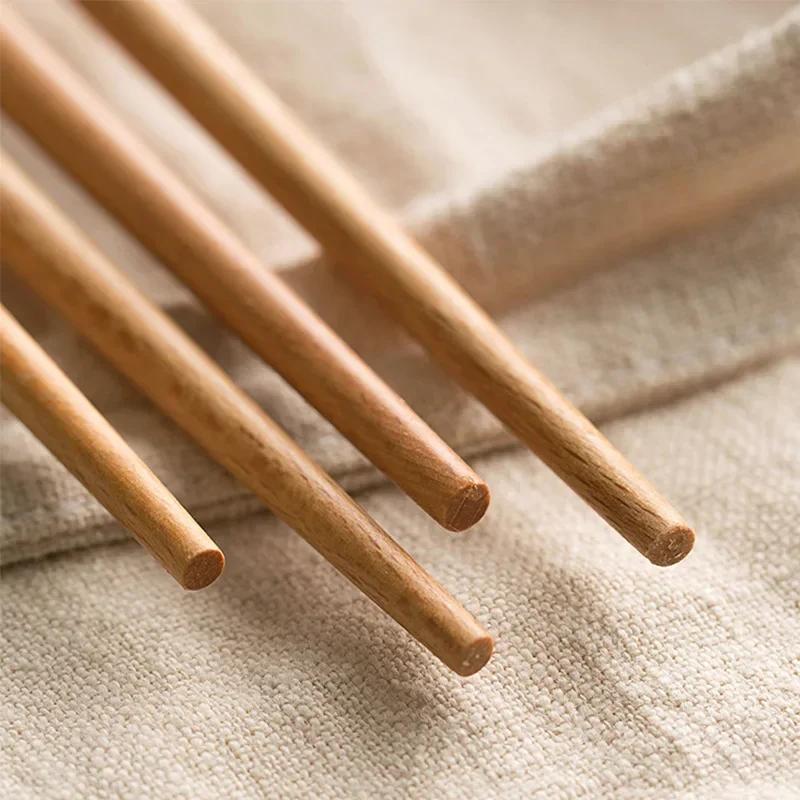 Baguettes japonaises Extra longues en bois de hêtre poli, nouilles alimentaires frites, baguettes an