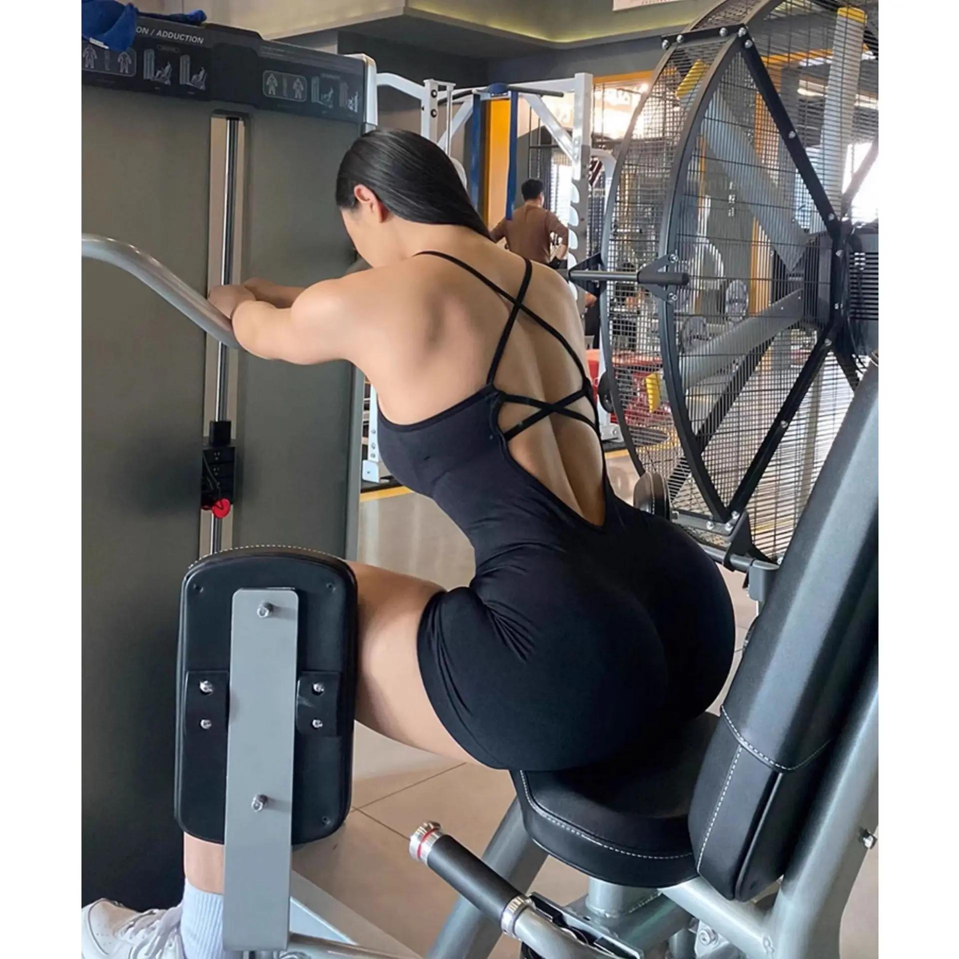 WAREBALL ensemble de Yoga combinaisons vêtements de sport femmes Fitness barboteuses Sexy une pièce 
