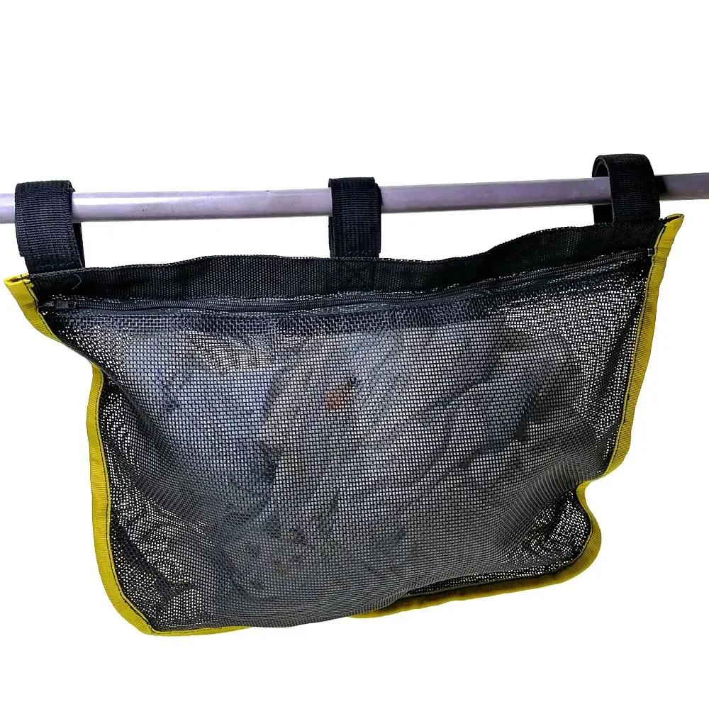 Sac de garde-corps de bateau Anti-UV, pochette en maille suspendue, sac de rangement pour Kayak, Yac